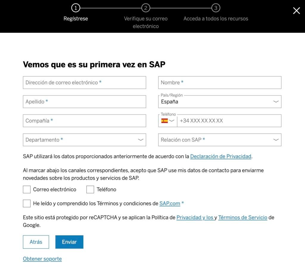 Formulario SAP