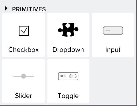 Componentes PRIMITIVES en Appgyver