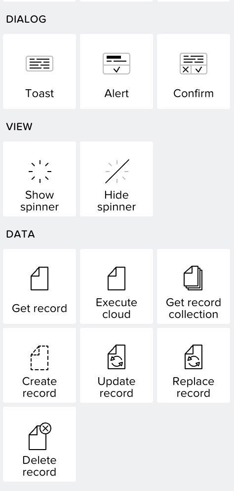 los componentes de flujo en appgyver